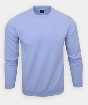 Donald Ross Mens Sport Fit Dundee Crewneck - SKY BLUE