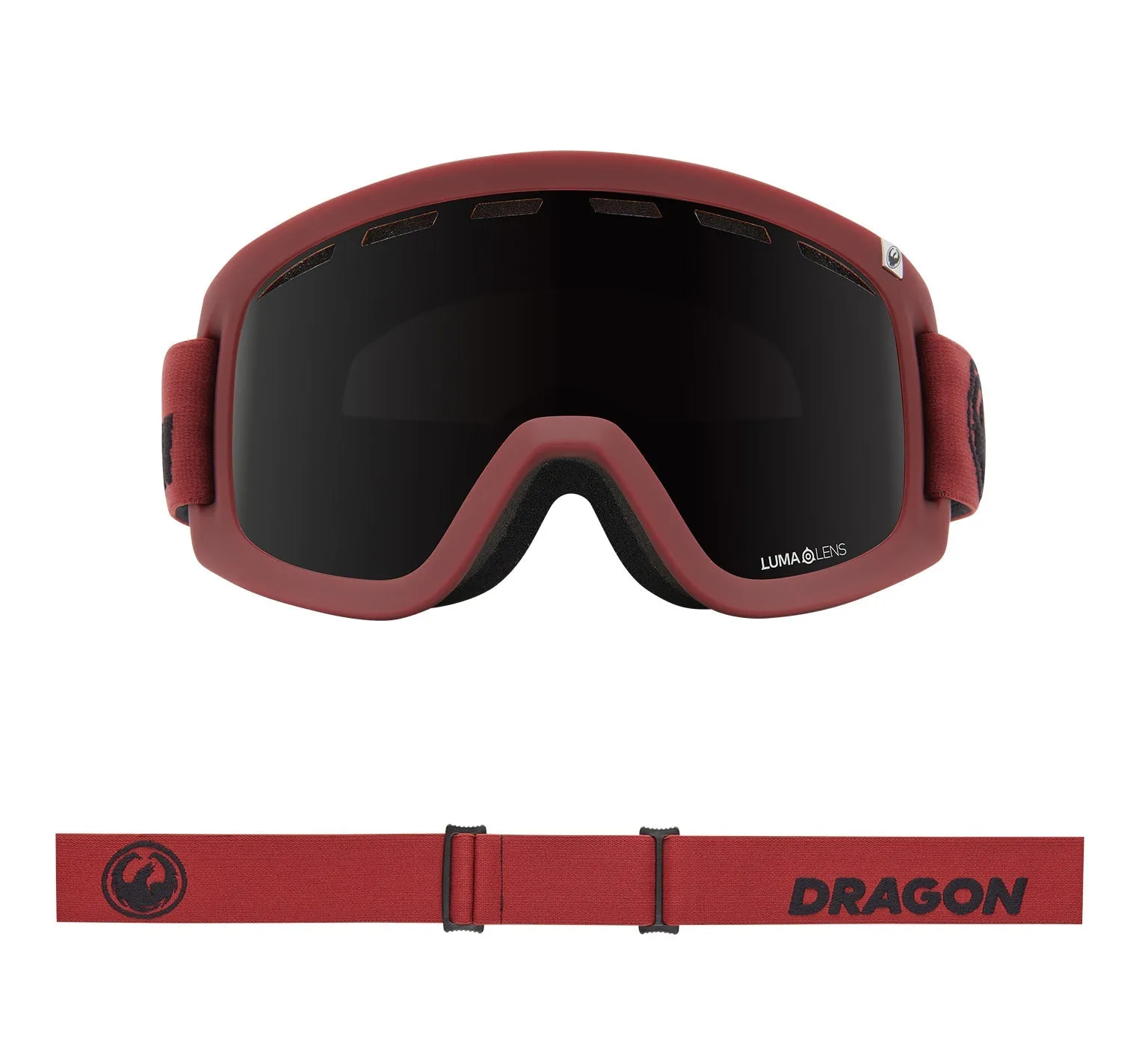 Dragon D1 OTG Snow Goggle With Lumalens Midnight Lens - Cordovan