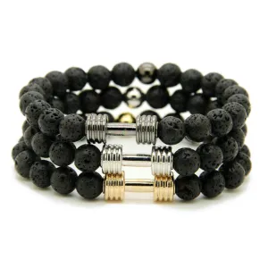 Dumbbell Black Lava