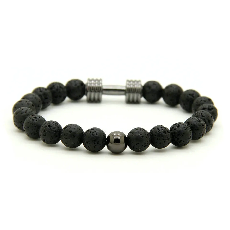 Dumbbell Black Lava