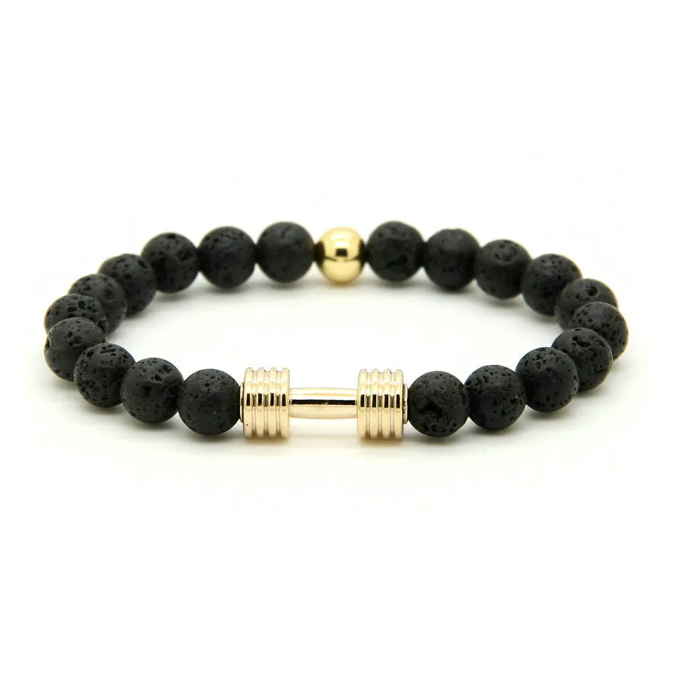 Dumbbell Black Lava