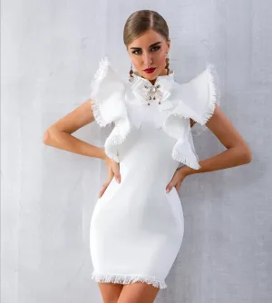Empire Bow White Dress
