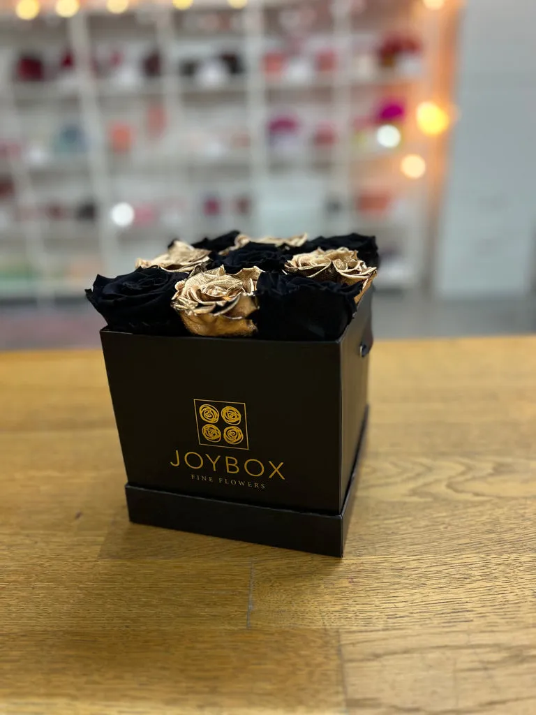 Everlasting Rose Petite Luxe Box- Black