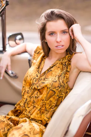 Exotic Python Maxi Dress