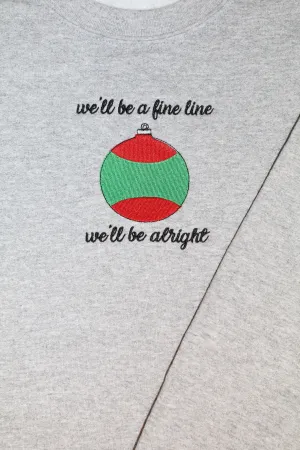 Fine Line Christmas Ornament Holiday Sweater