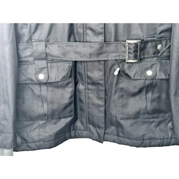 Firefly Winter Jacket Women XL Snowboard Ski Outdoor Black Hooded Snow Coat