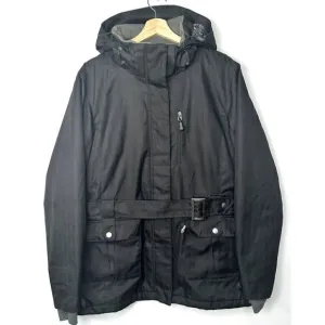 Firefly Winter Jacket Women XL Snowboard Ski Outdoor Black Hooded Snow Coat