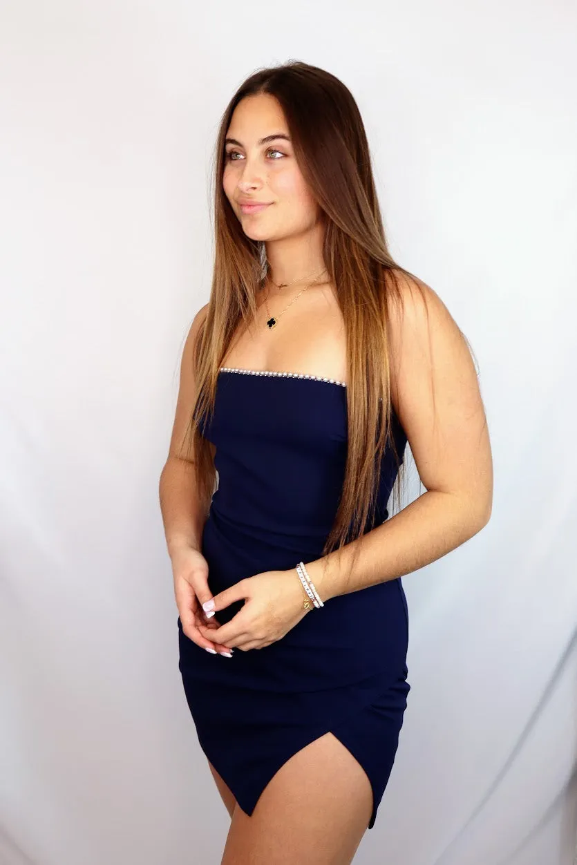 Francesca Dress Navy
