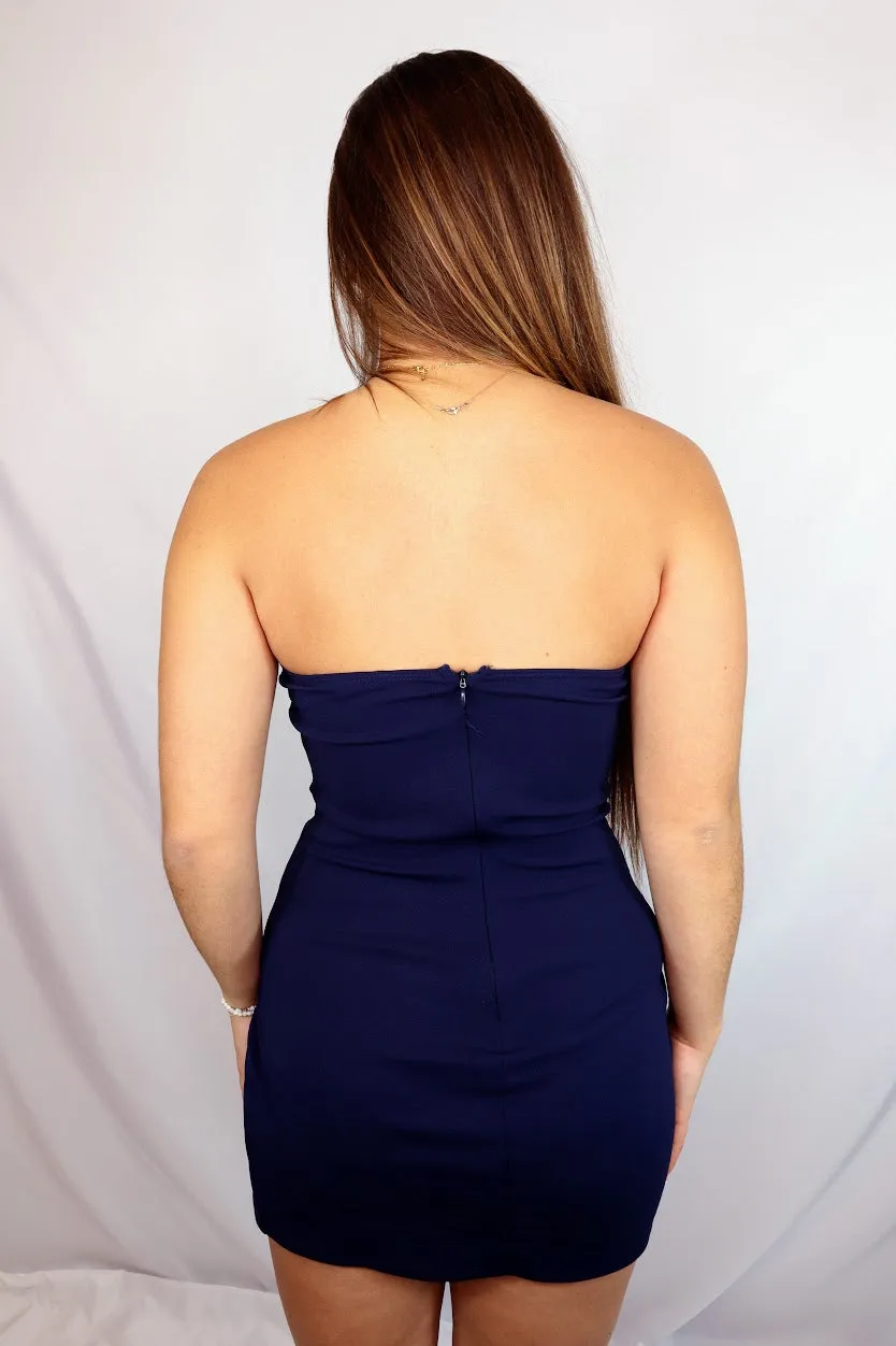 Francesca Dress Navy