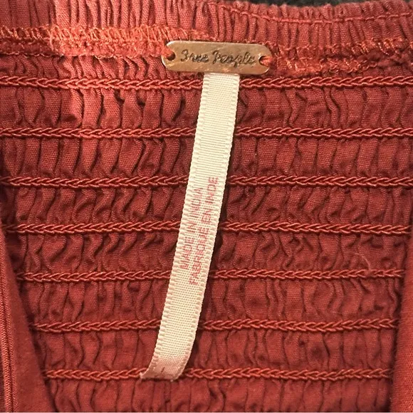 Free People burgundy Halter Midi Dress