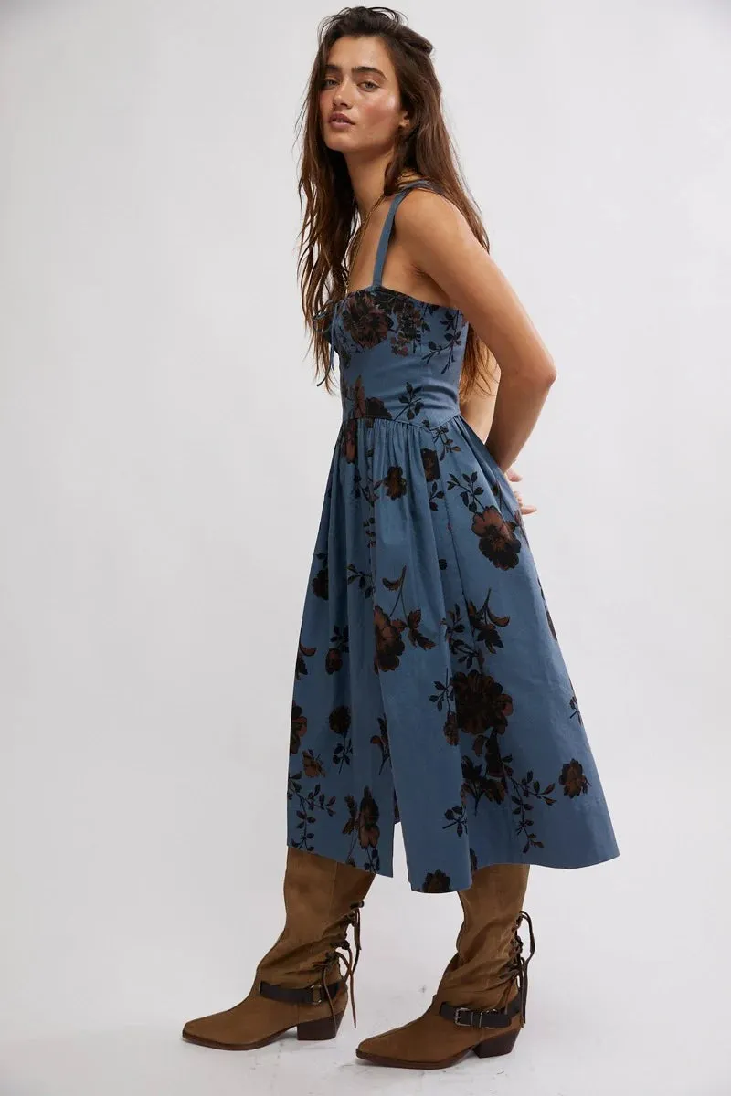 Free People Laters Baby Midi Dress