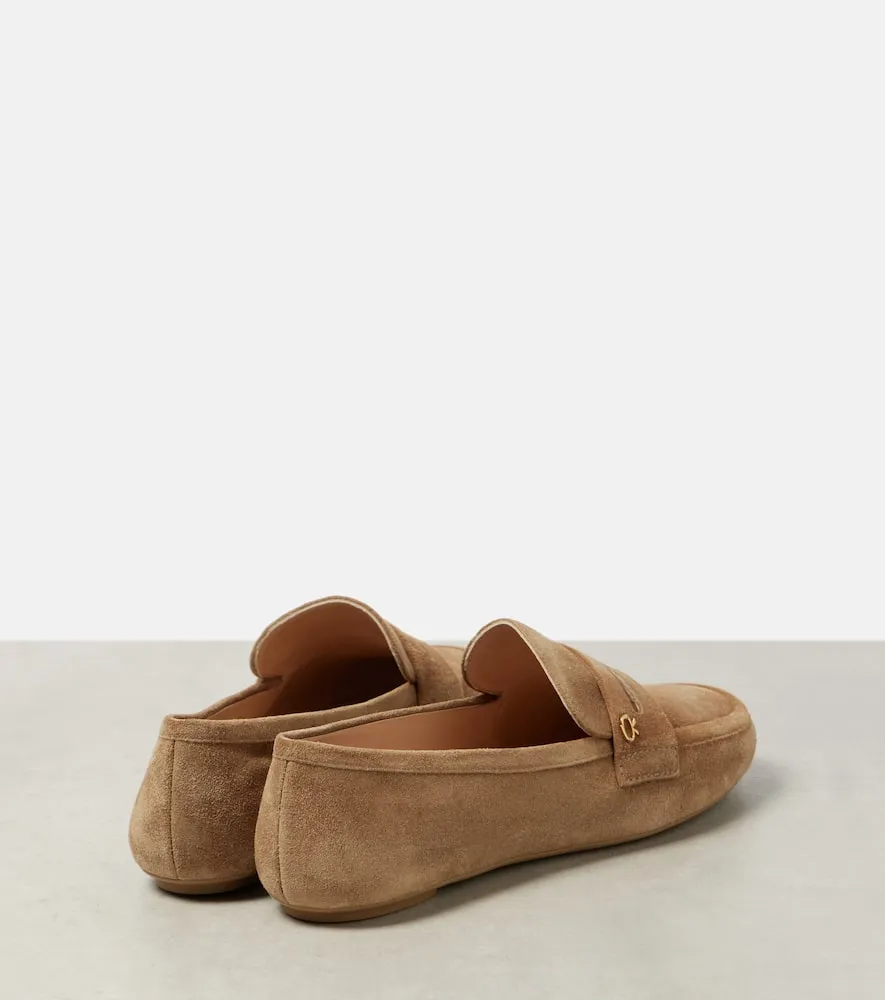 Gianvito Rossi Giorgia suede penny loafers