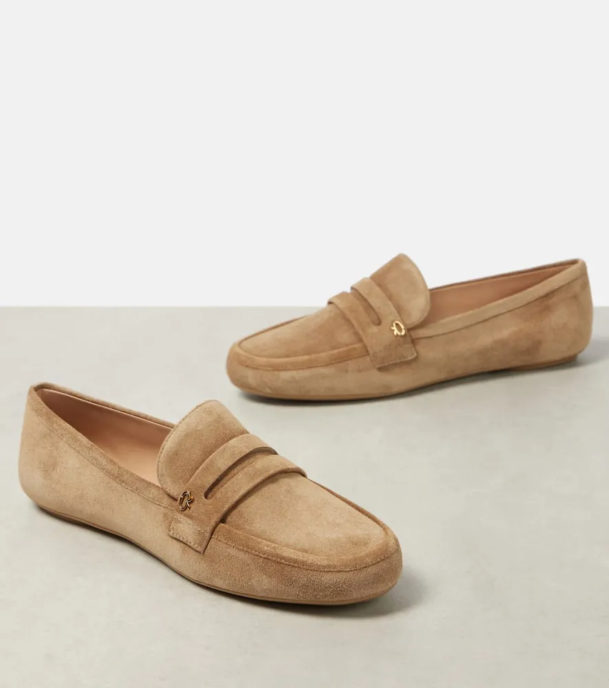 Gianvito Rossi Giorgia suede penny loafers