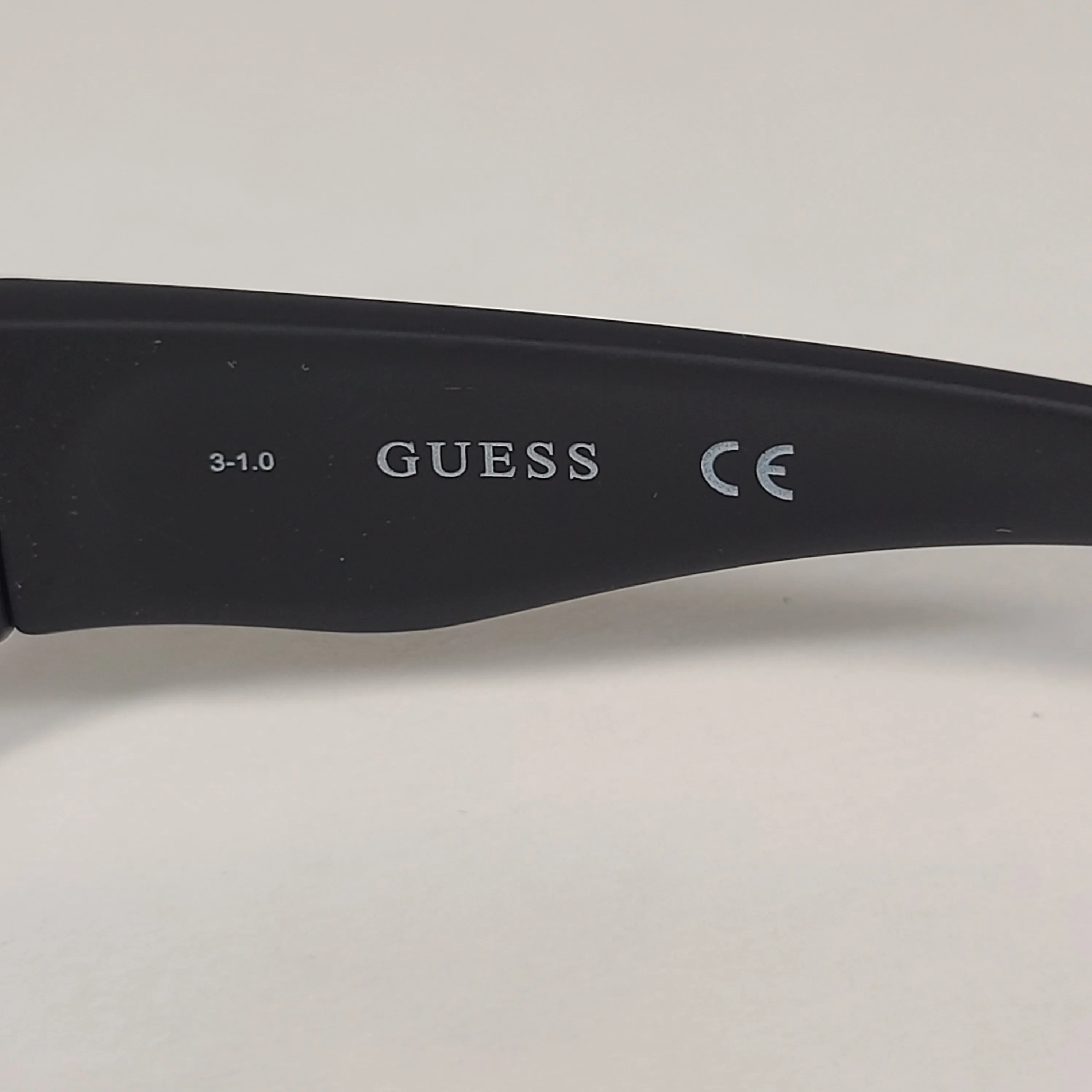 Guess Small Wrap Sunglasses Matte Black Frame Gray Lens GF4010 02A