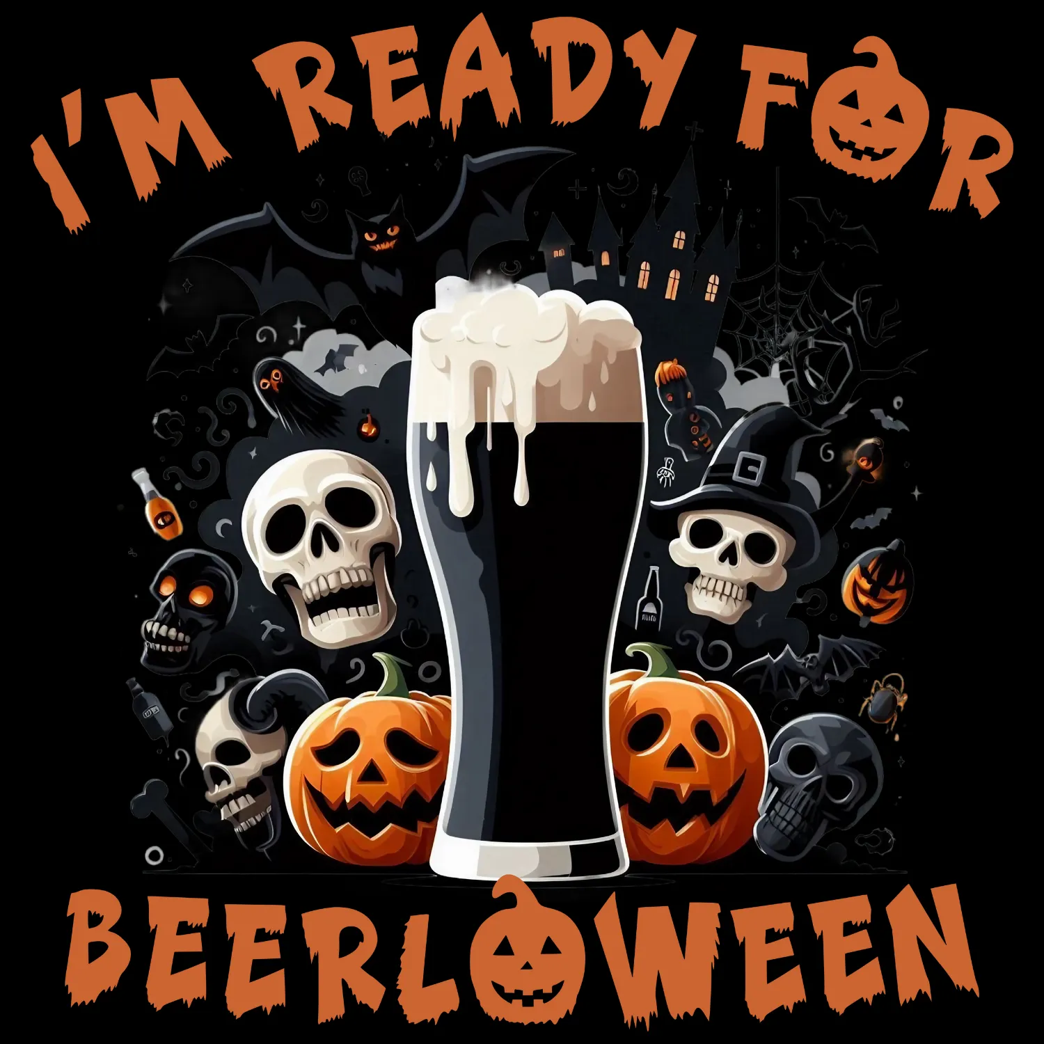 Halloween Long Sleeve T-shirt - I'm Ready For BeerLoween