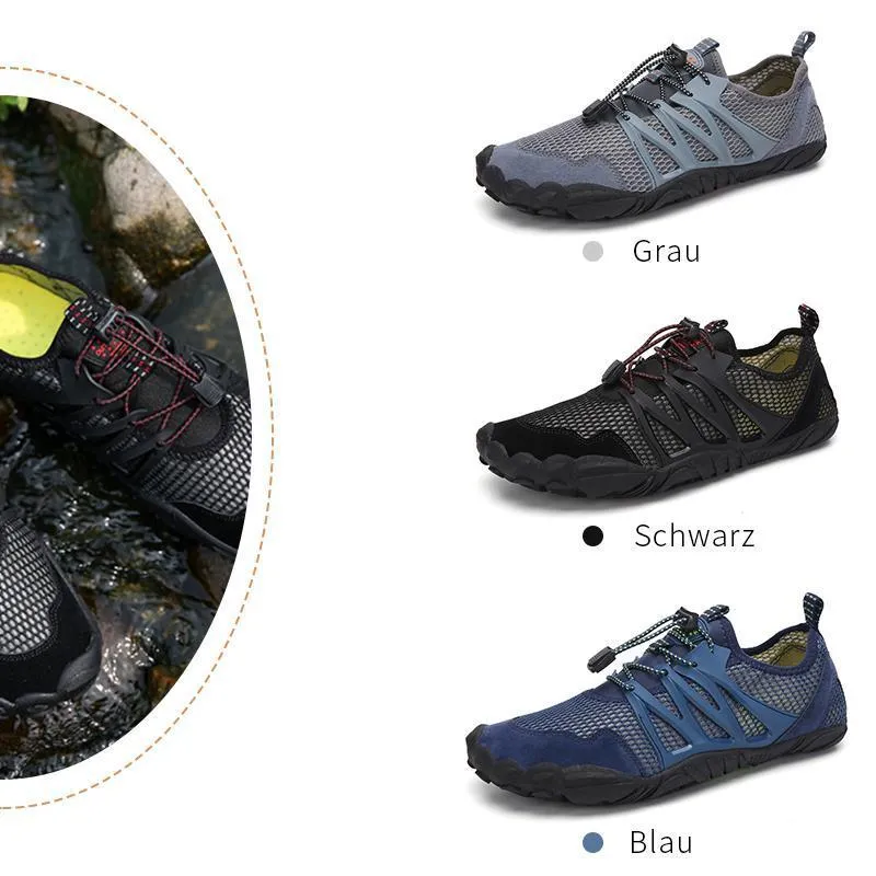 Herren Sommer atmungsaktives Mesh Quick Dry Outdoor Fitness Wanderschuhe