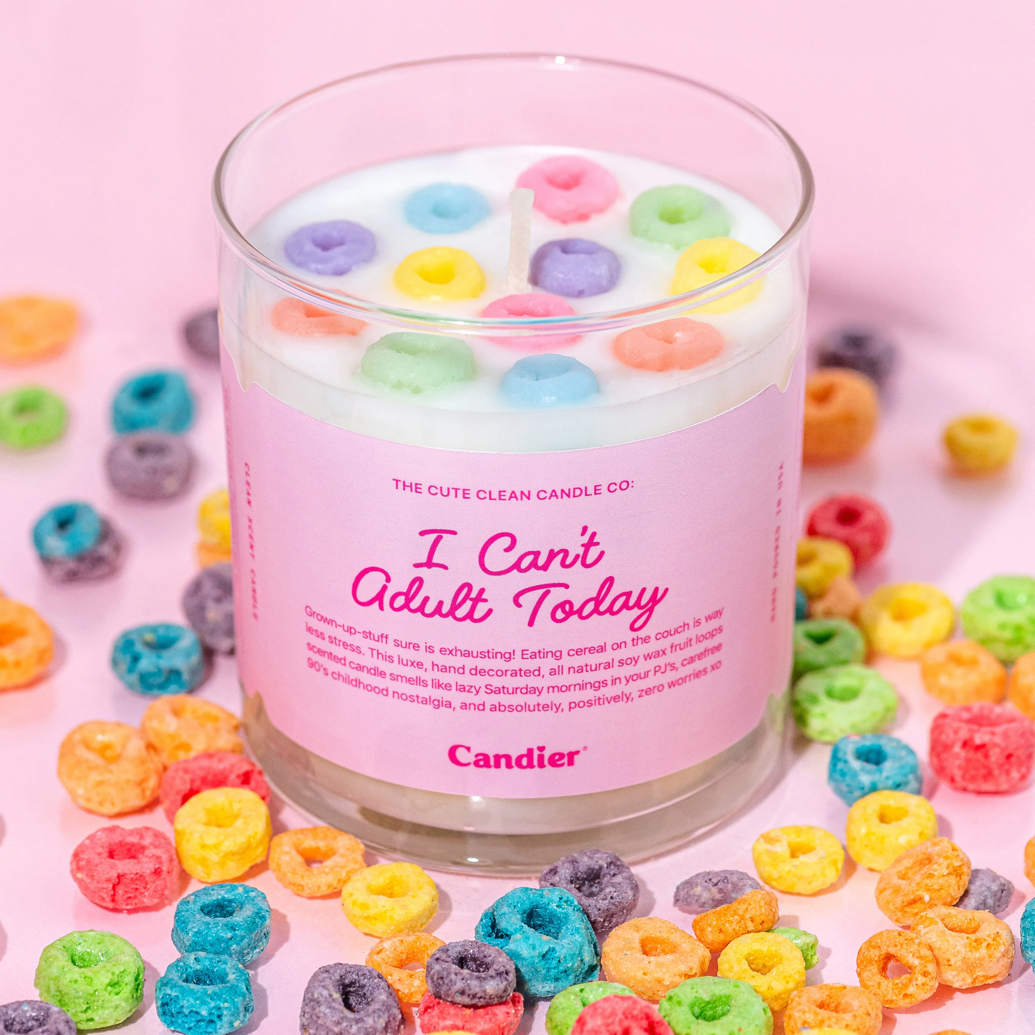 I CANT ADULT TODAY CEREAL CANDLE