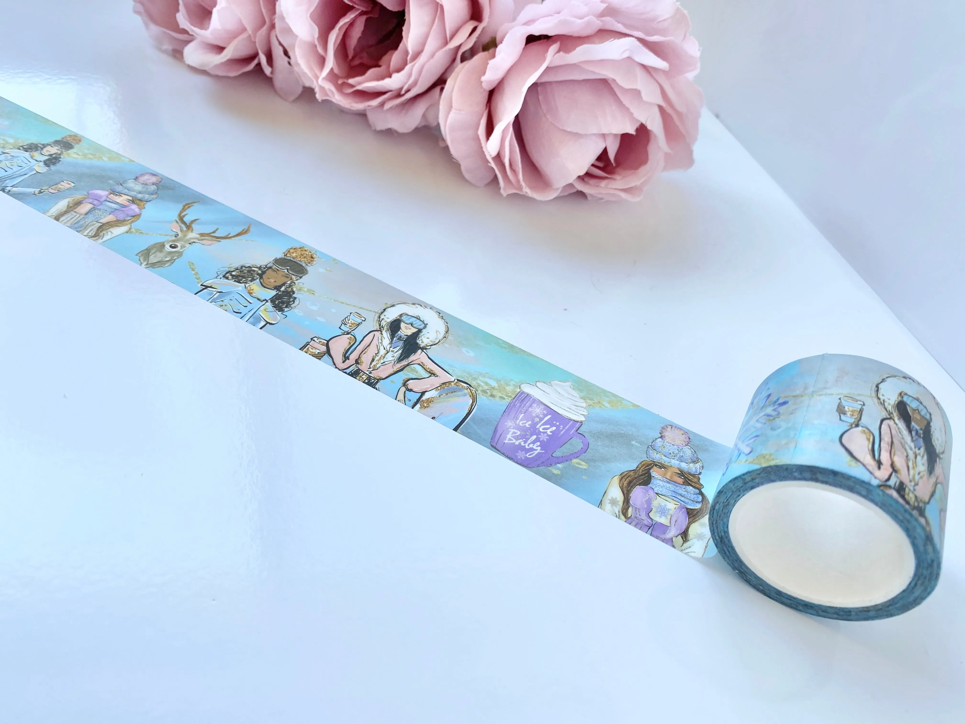 Ice Ice Baby Snow Girls Wide Washi Tape