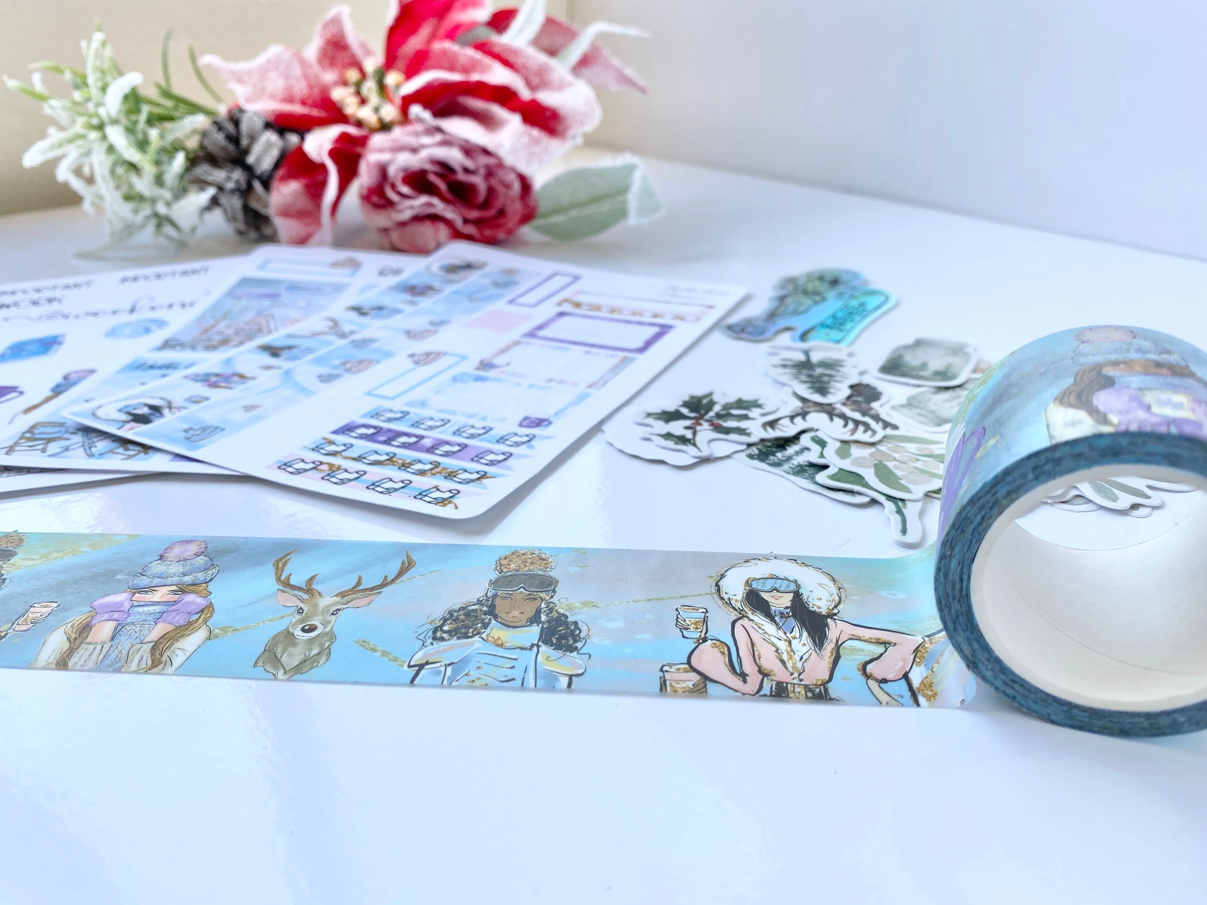 Ice Ice Baby Snow Girls Wide Washi Tape