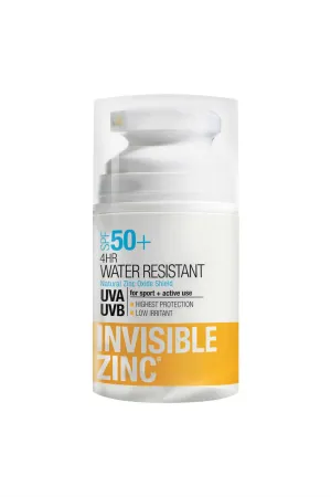 Invisible Zinc 4Hr Water Resistant SPF50  50ml