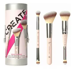 It Cosmetics | Celebrate Creative Looks Makeup Brush Set   Luxe Travel Case