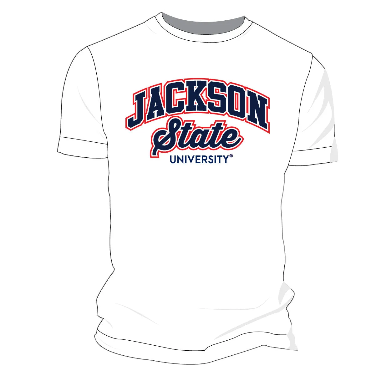 Jackson St. | Univ. ARCH   (Print) White Unisex tees (Z)