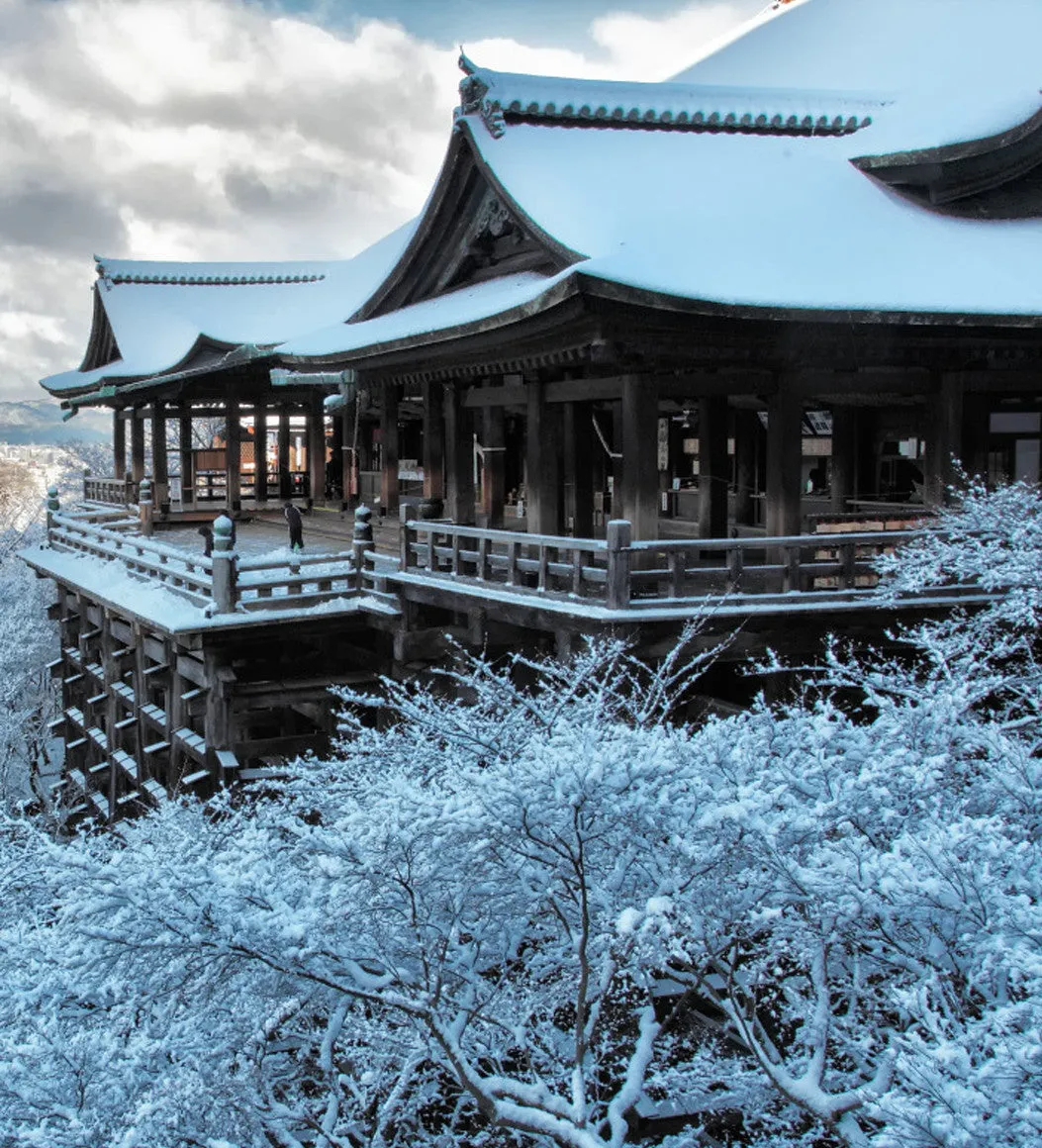 Kato Teruhide - #017 Yuki Butai  (Kiyomizu Temple in snow) - Free Shipping