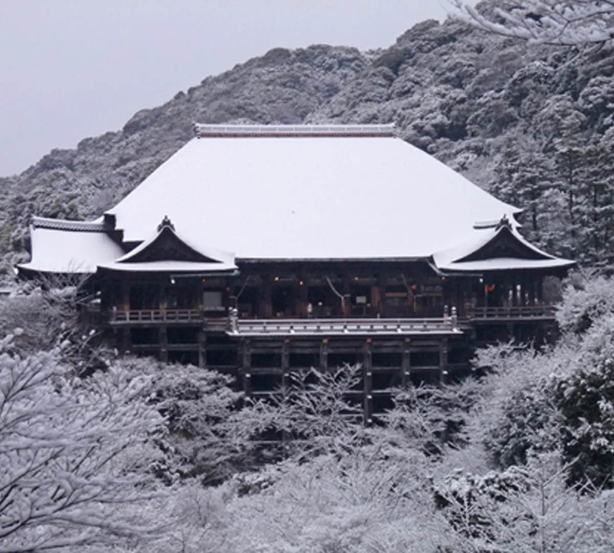 Kato Teruhide - #017 Yuki Butai  (Kiyomizu Temple in snow) - Free Shipping