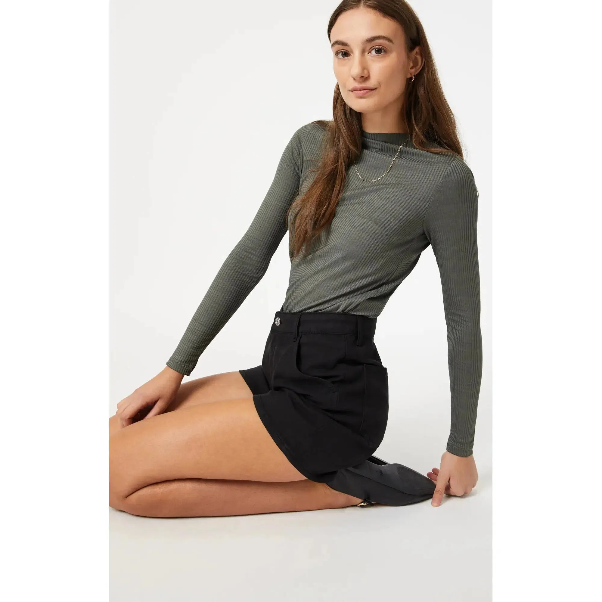 KYLIE BLACK LUXE TWILL