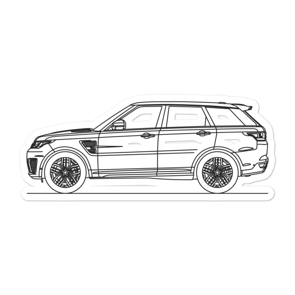 Land Rover Range Rover Sport SVR Outline Sticker