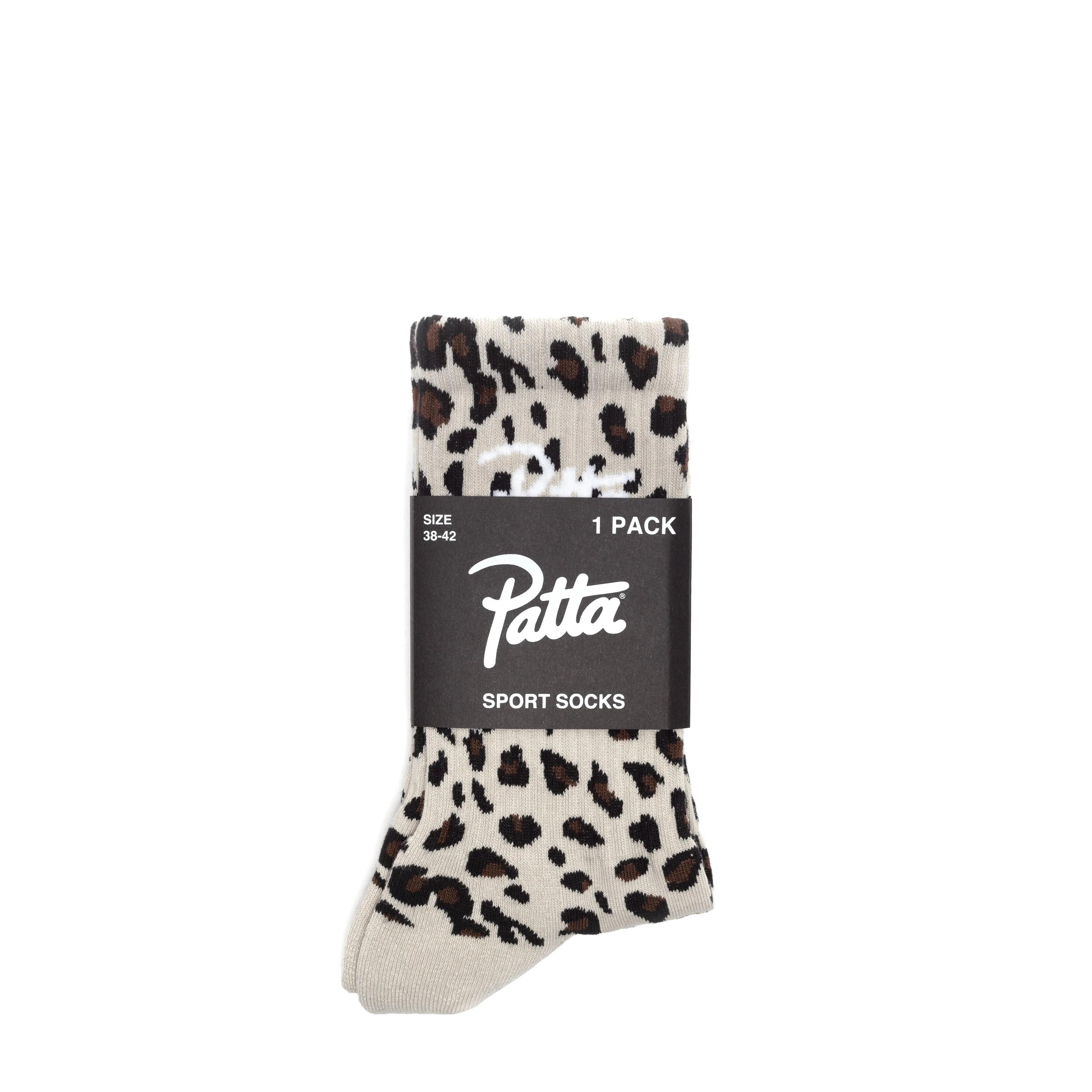 LEOPARD SCRIPT LOGO SPORT SOCKS