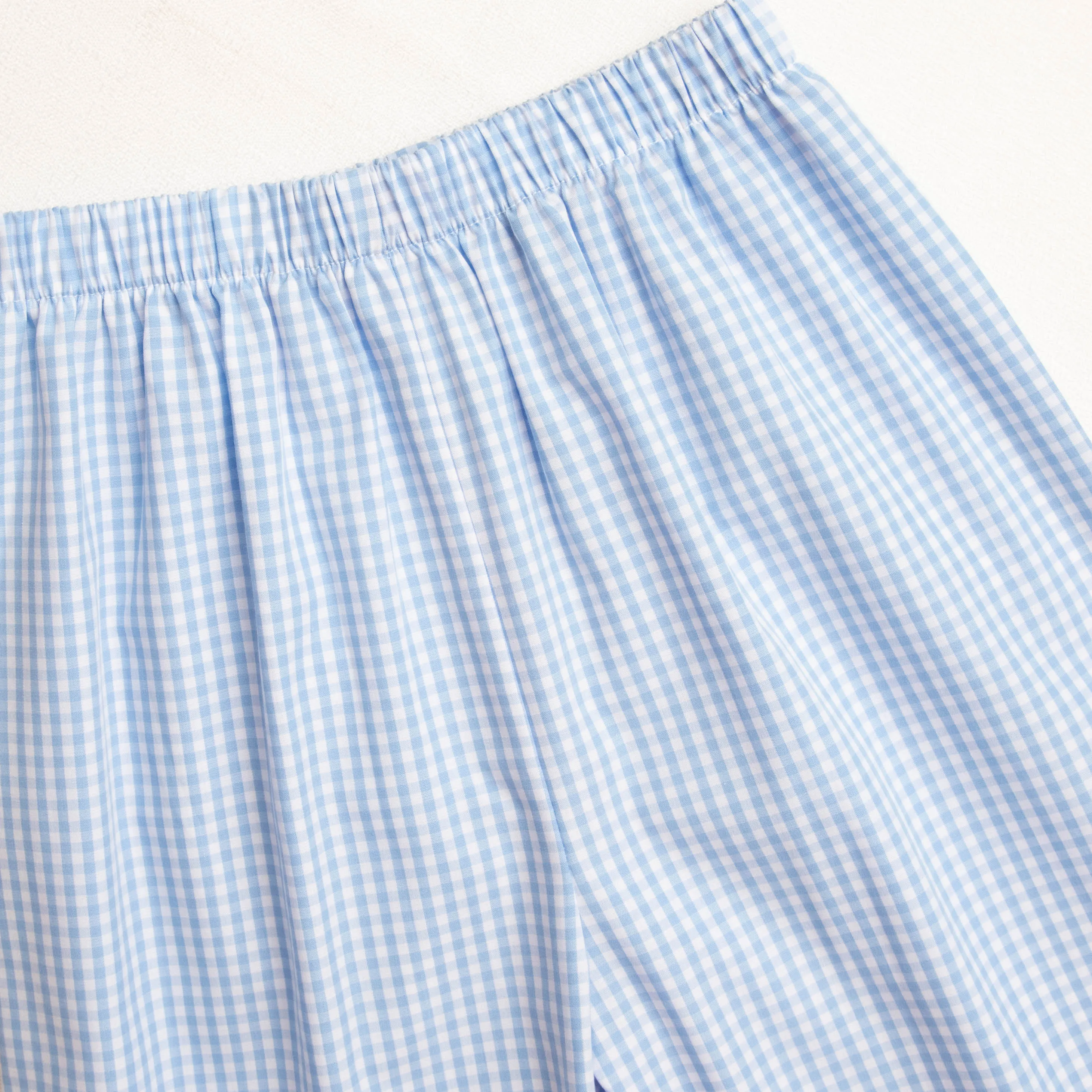Let It Snow Smocked Pant Set, Blue