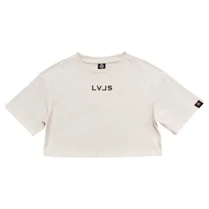 LEVELS OVERSIZED CROP TEE | NUDE