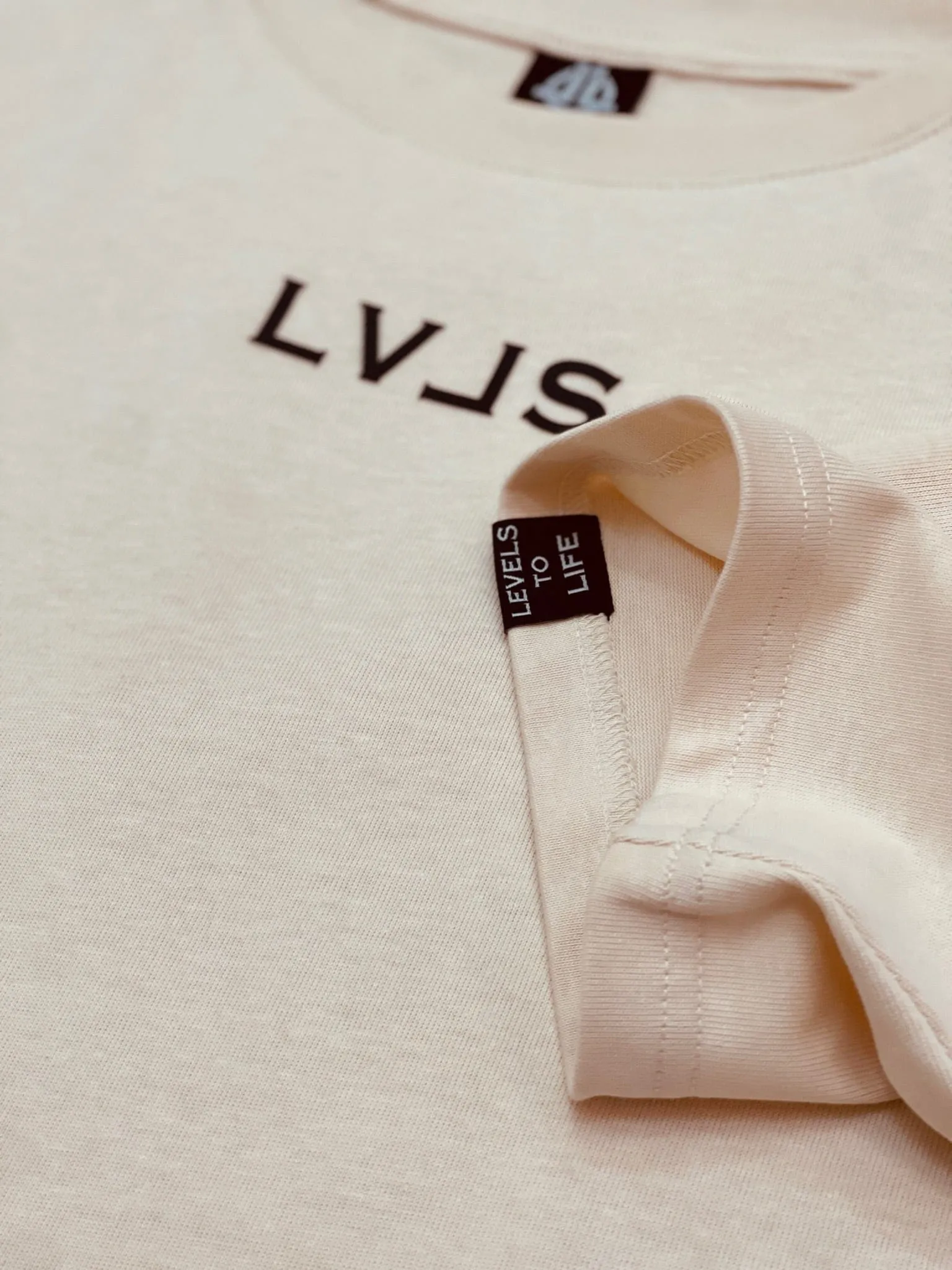 LEVELS OVERSIZED CROP TEE | NUDE
