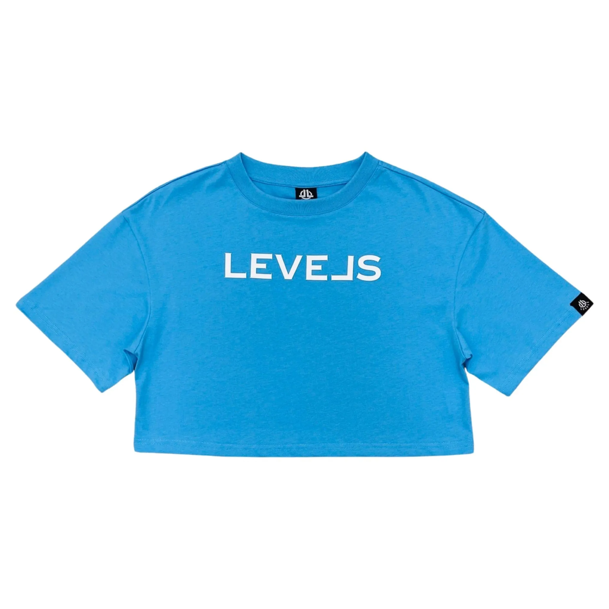 LEVELS OVERSIZED CROP TEE | SUMMER BLUE