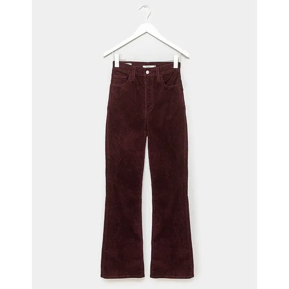 Levi’s Ribcage Bootcut Cord Jeans Malbec Burgundy Corduroy Levis 25 33 NWT