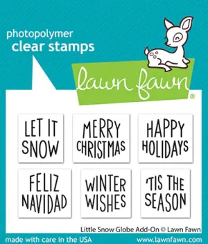 Little Snow Globe Add On Greetings LF3278 Lawn Fawn