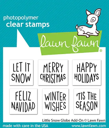 Little Snow Globe Add On Greetings LF3278 Lawn Fawn