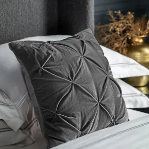 Luxe Charcoal Velvet Cushion