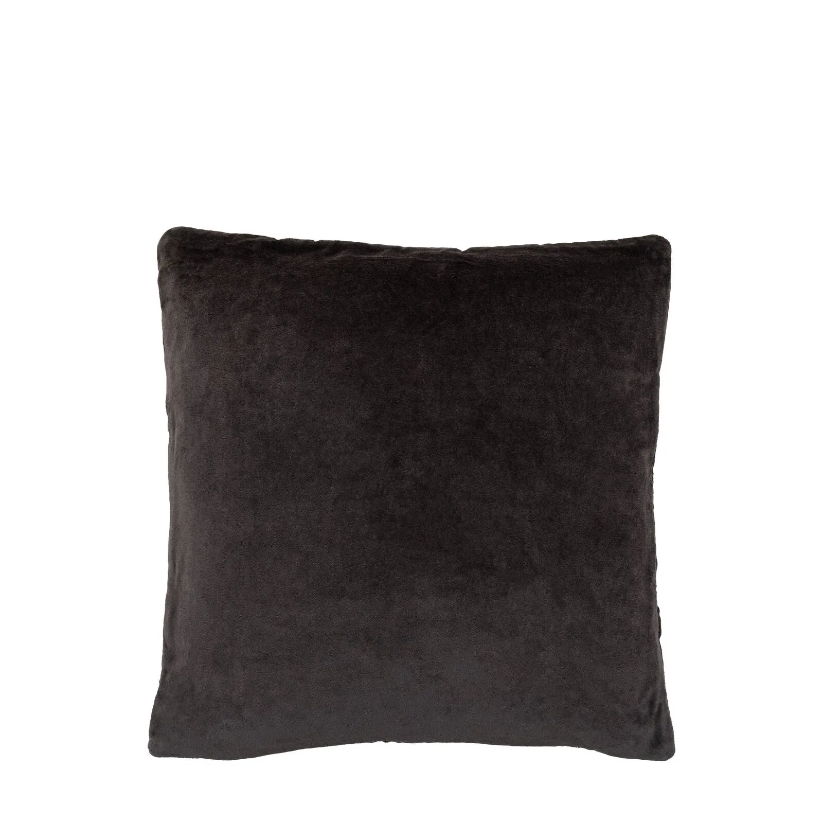 Luxe Charcoal Velvet Cushion