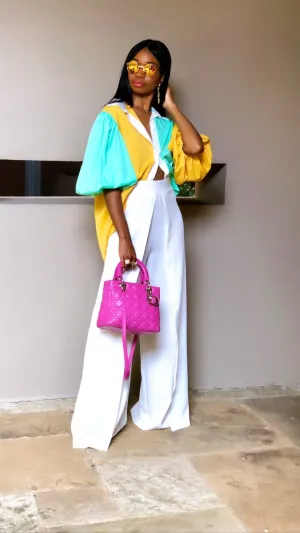 Madam Mystique Anais ColorBlock Blouse