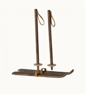 Maileg - Ski & Ski Poles - Big Sister/Big Brother