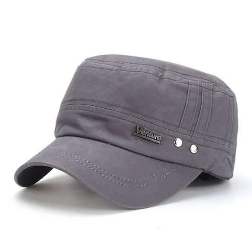 Men Plain Snapback Flat Baseball Cap Adjustable Outdoor Sport Hip-Hop Hat