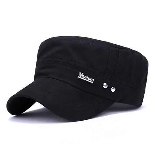 Men Plain Snapback Flat Baseball Cap Adjustable Outdoor Sport Hip-Hop Hat