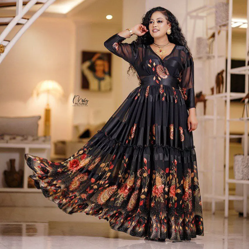 Meron Ethiopian Chiffon Dress