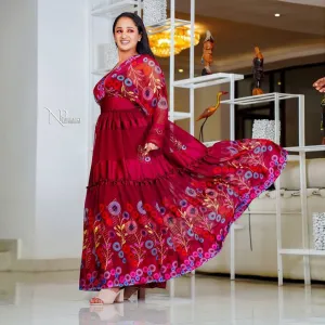 Meron Ethiopian Chiffon Dress