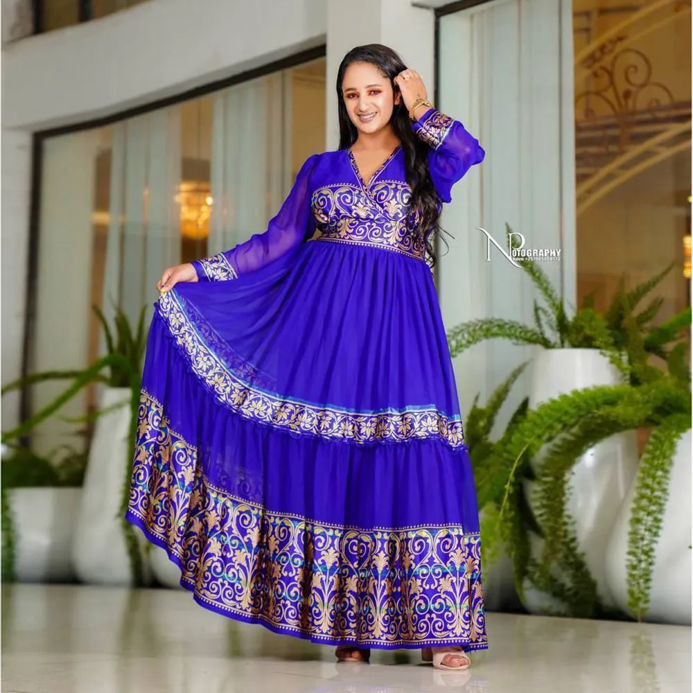 Meron Ethiopian Chiffon Dress