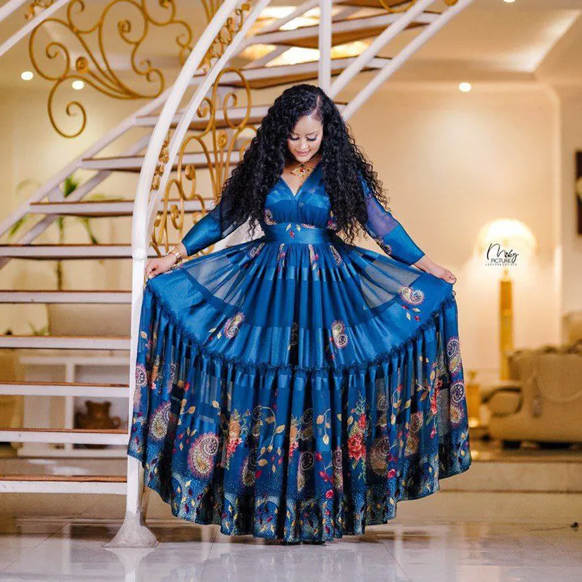 Meron Ethiopian Chiffon Dress