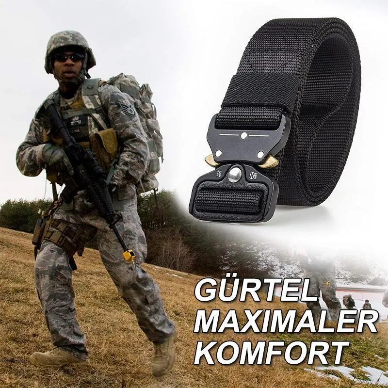 Militär Gürtel mit Metallschnalle