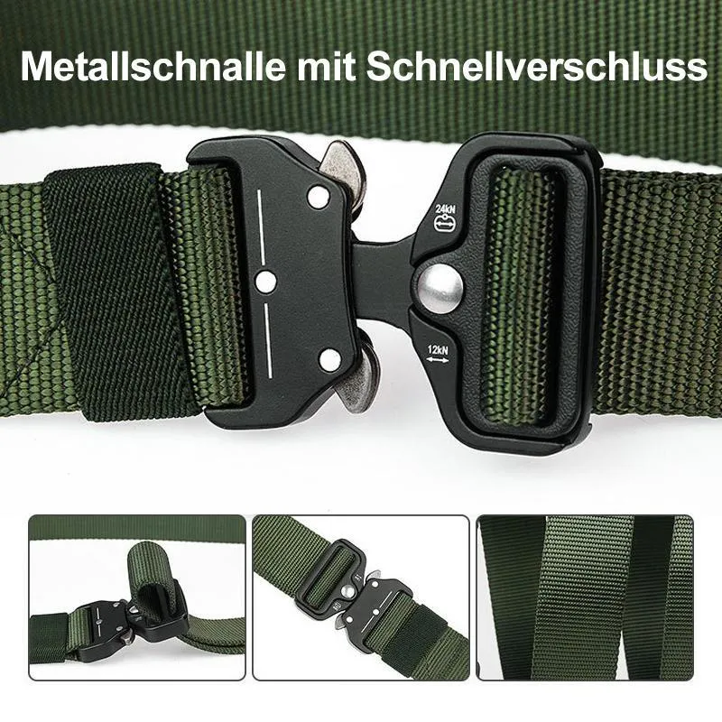 Militär Gürtel mit Metallschnalle